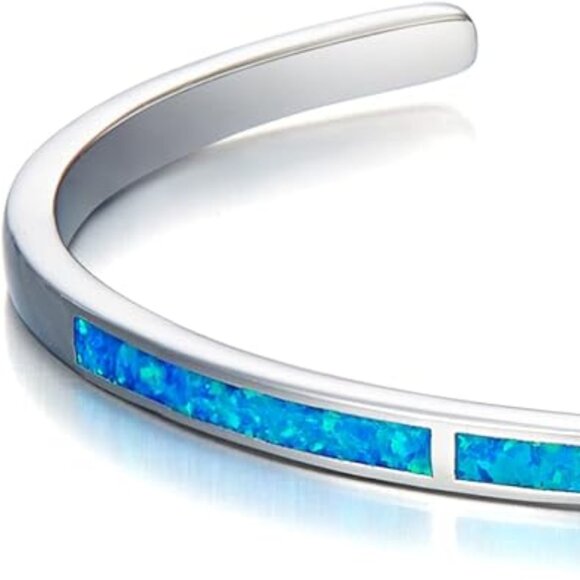Neiman Marcus Created Blue Opal Bracelet - Picture 3 of 4